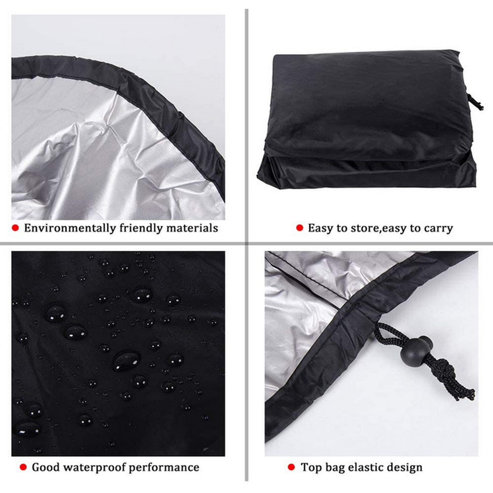 Outdoor Living Black Large Garden Outdoor Hanging Chair Cover Image 3