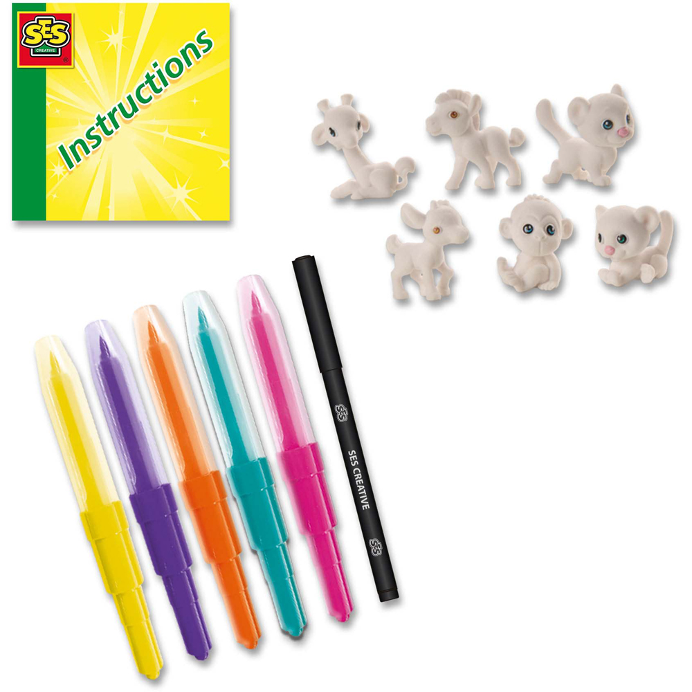 SES Creative Safari Animals Blow Airbrush Pens Craft Set Image 2