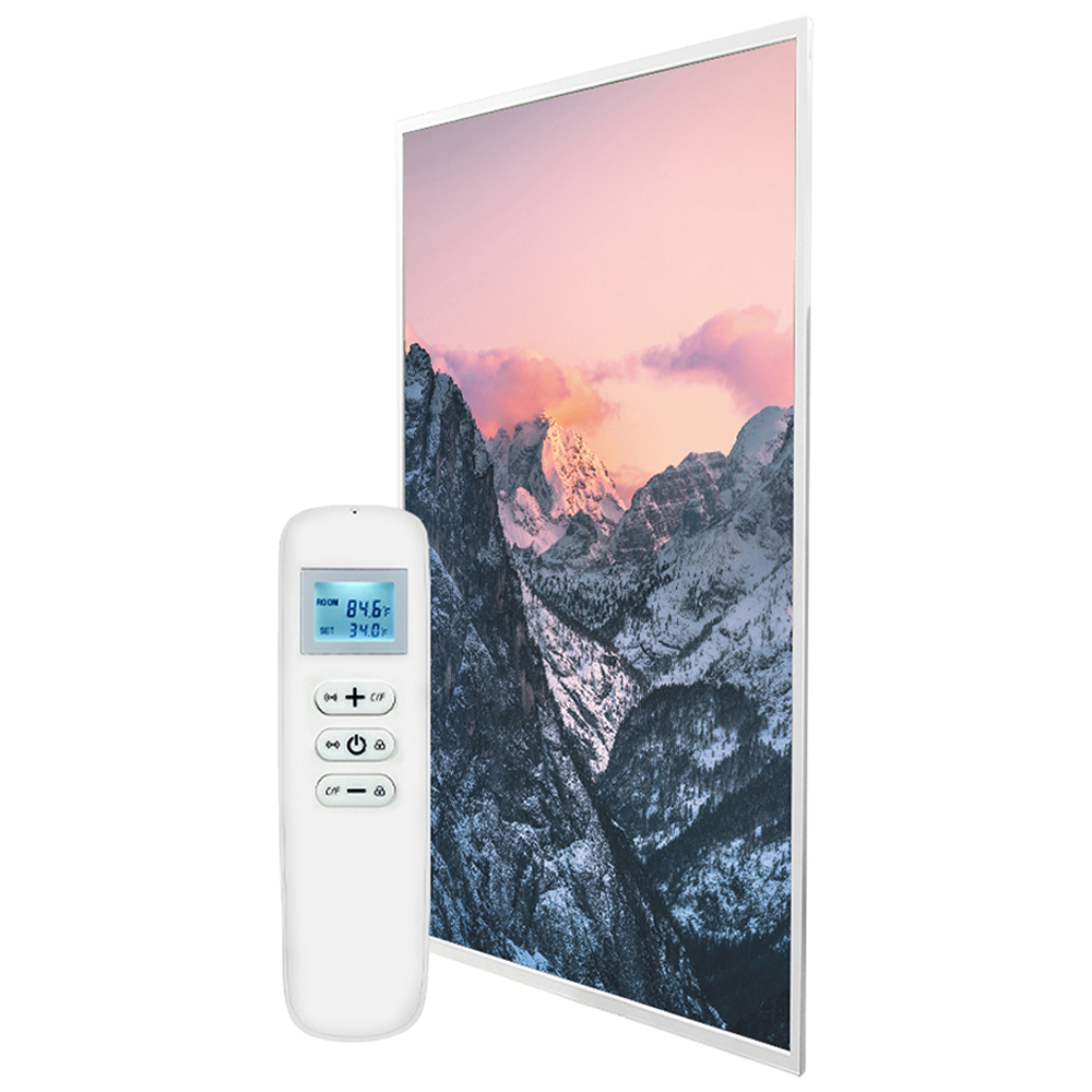 Mirrorstone Nexus Valley at Dusk Image Wi-Fi Infrared Heating Panel 580W 595 x 995mm Image 1