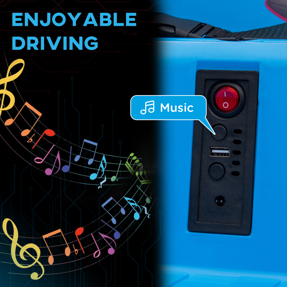 Tommy Toys Blue Angry Bird Kids Licensed Bumper Car with Joysticks Image 7