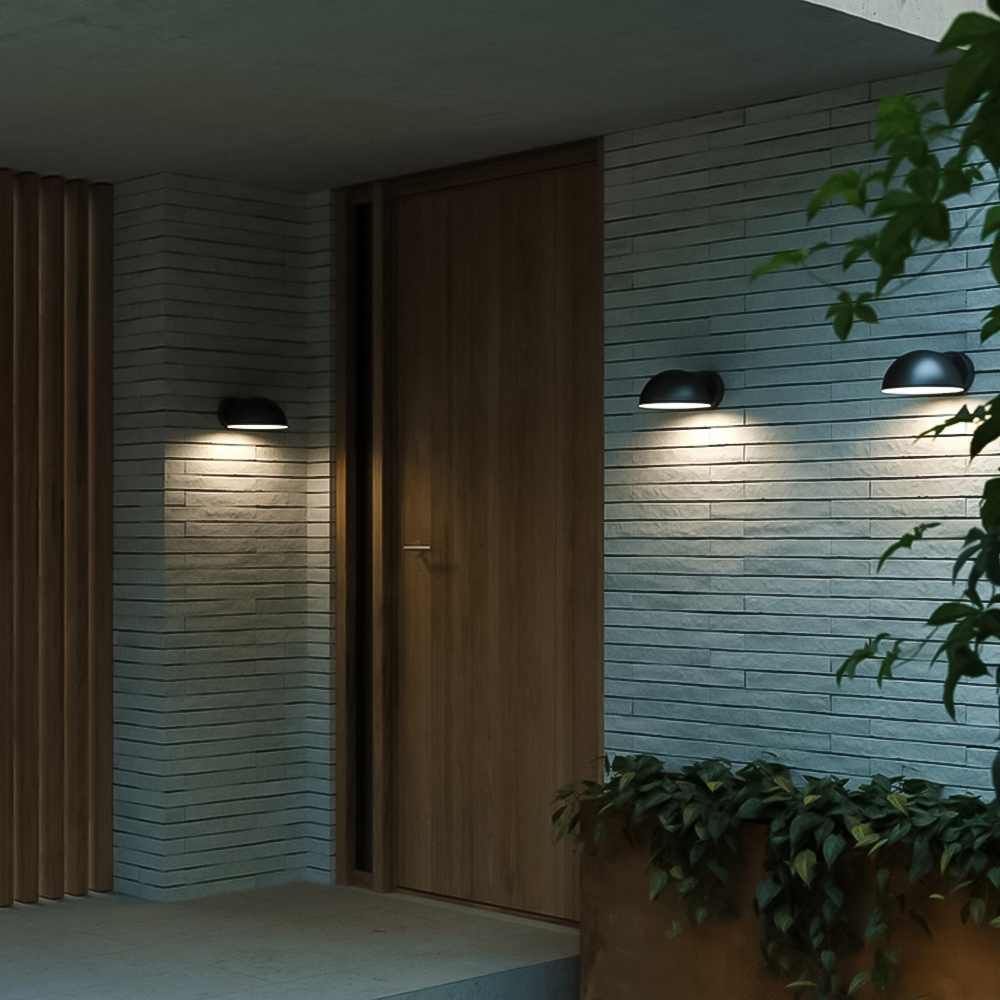 Nordlux Clarso Black Downward Facing Wall Light Image 2