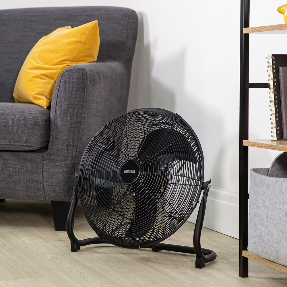 Zanussi Black Floor Fan 16 inch Image 7