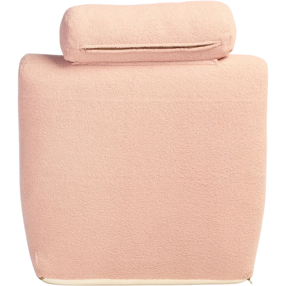 Desser Furniture Pink Boucle Fabric Cosy Chair Image 5