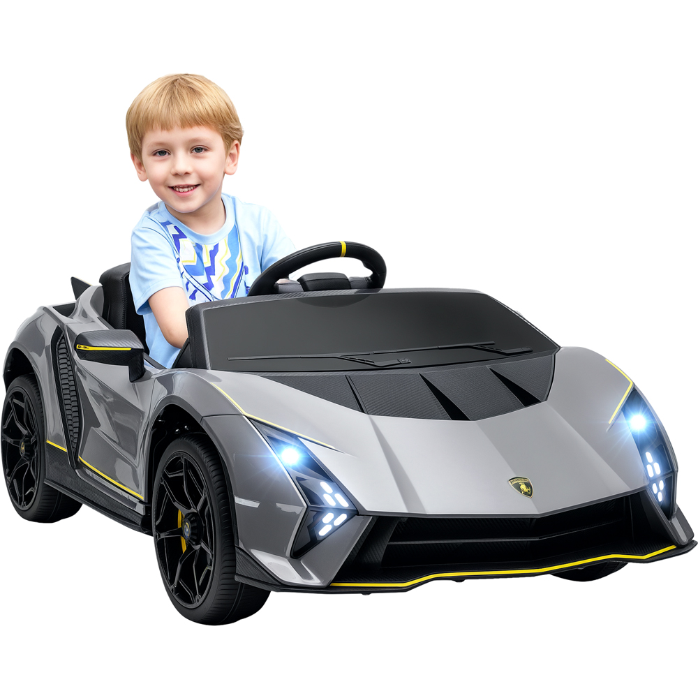 Tommy Toys Grey Lamborghini Autentica Licensed Ride on Car 12V Image 1