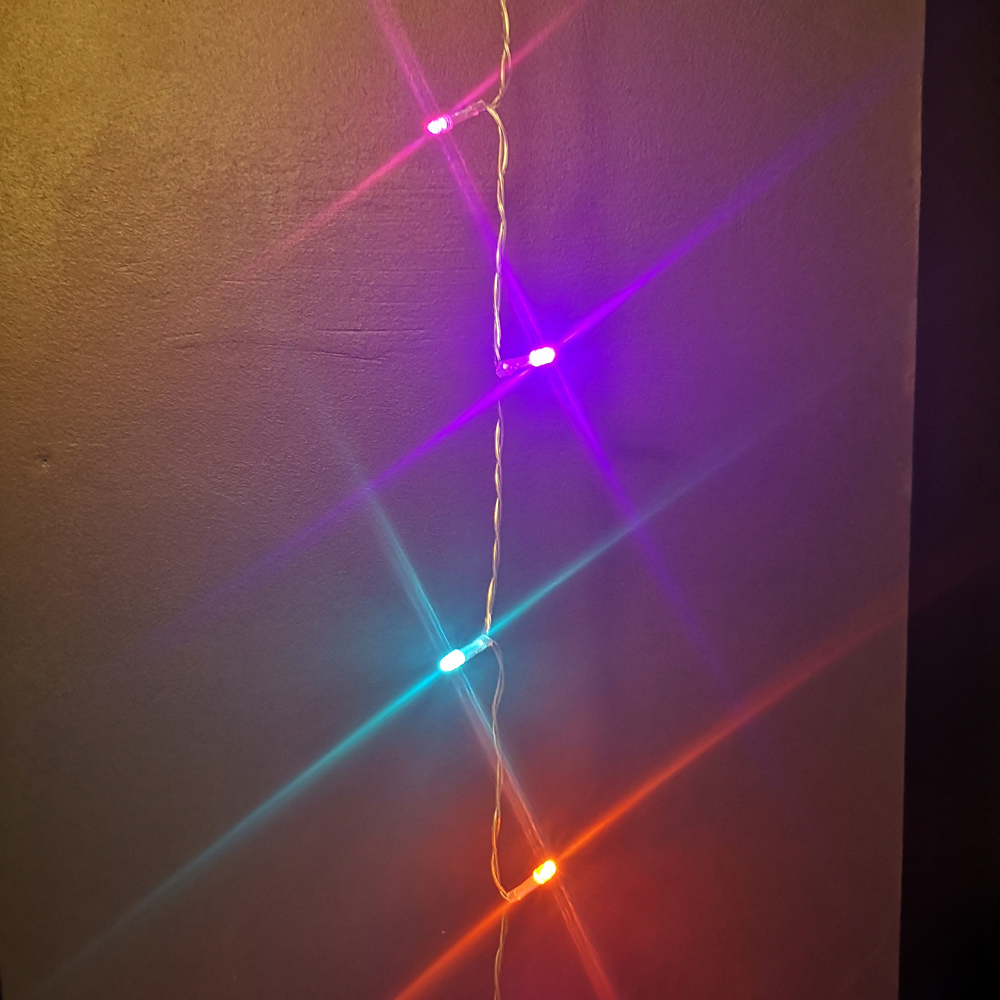 Samuel Alexander 100 Rainbow LED Christmas Fairy Light Image 5