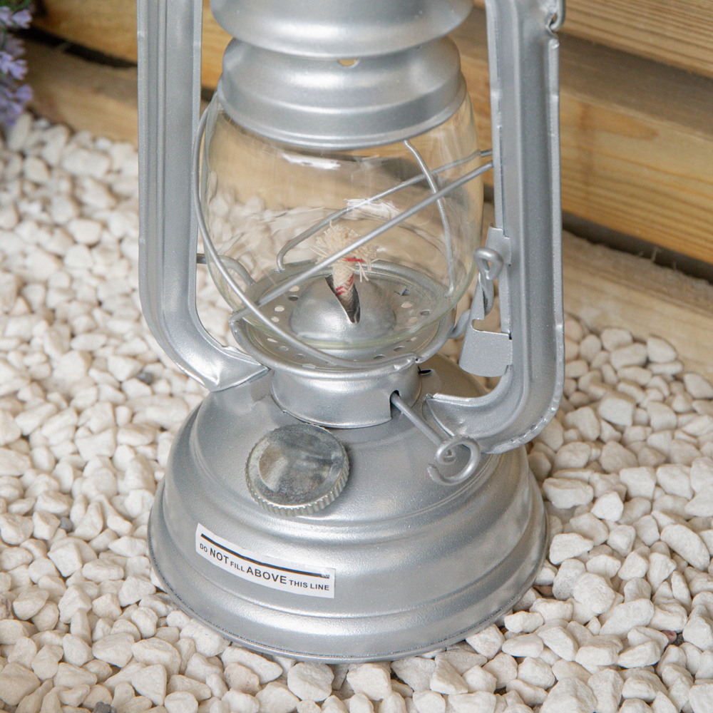 Samuel Alexander Silver Paraffin Hurricane Lantern 25cm Image 7