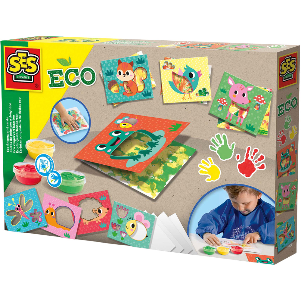 SES Creative Eco Fingerpaint Cards Image 1