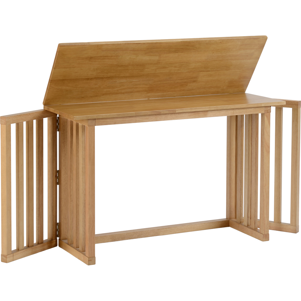 Seconique Richmond 4 Seater Foldaway Dining Table Oak Varnish Image 4