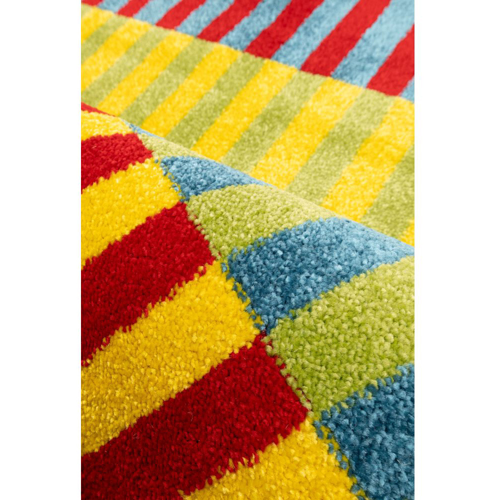 Homemaker New Villa Multicolour Blocks Rug 120 x 170cm Image 3