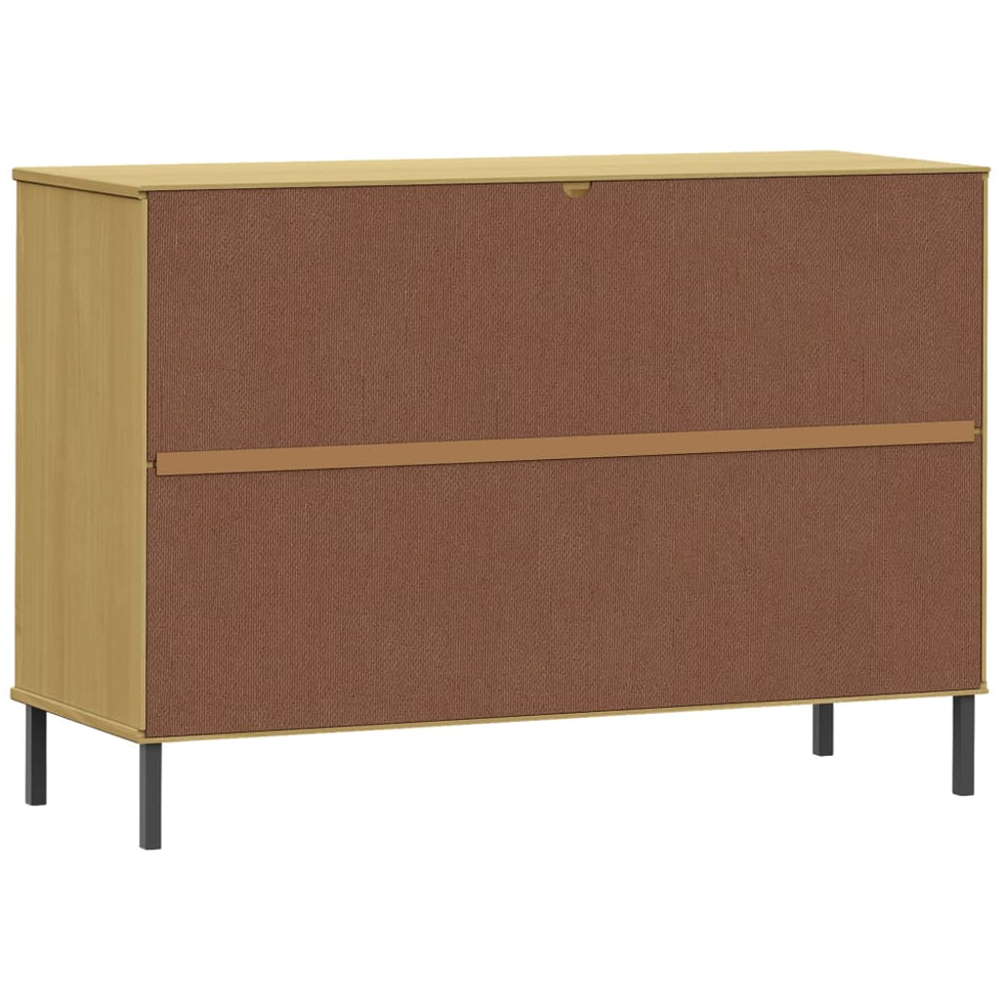 vidaXL Oslo 2 Door 2 Drawer Sideboard with Metal Legs Image 7