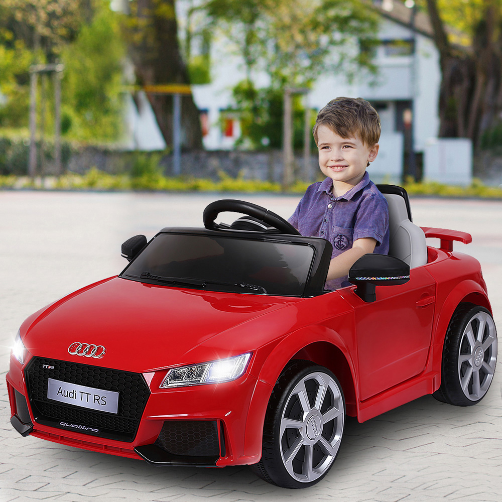 Costway Kids Red Licensed Audi TTRS Ride On Car with 2 Motors and MP3 Music 12V Image 2