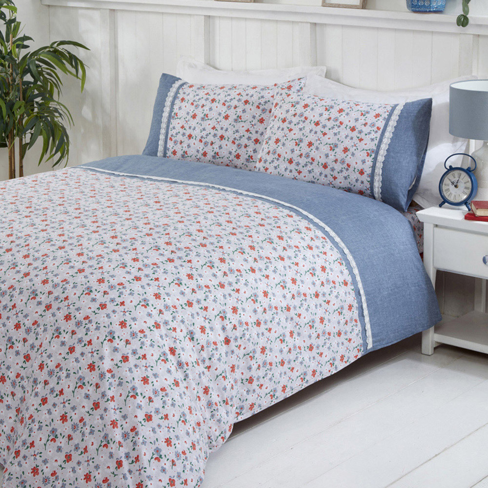 Rapport Home Penelope Single Blue Duvet Set Image 1
