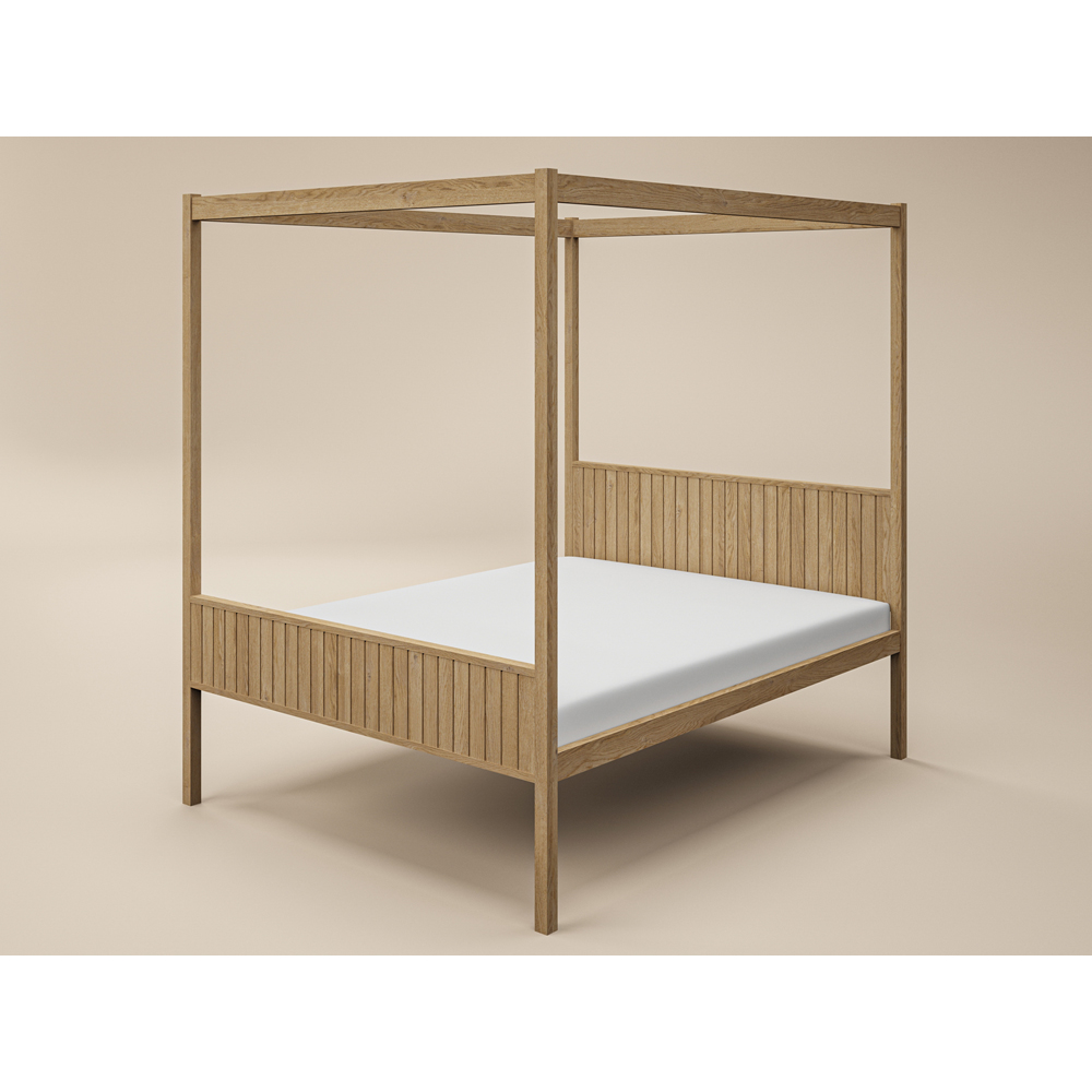 Flair Maddy King Size Natural 4 Poster Bed Image 2