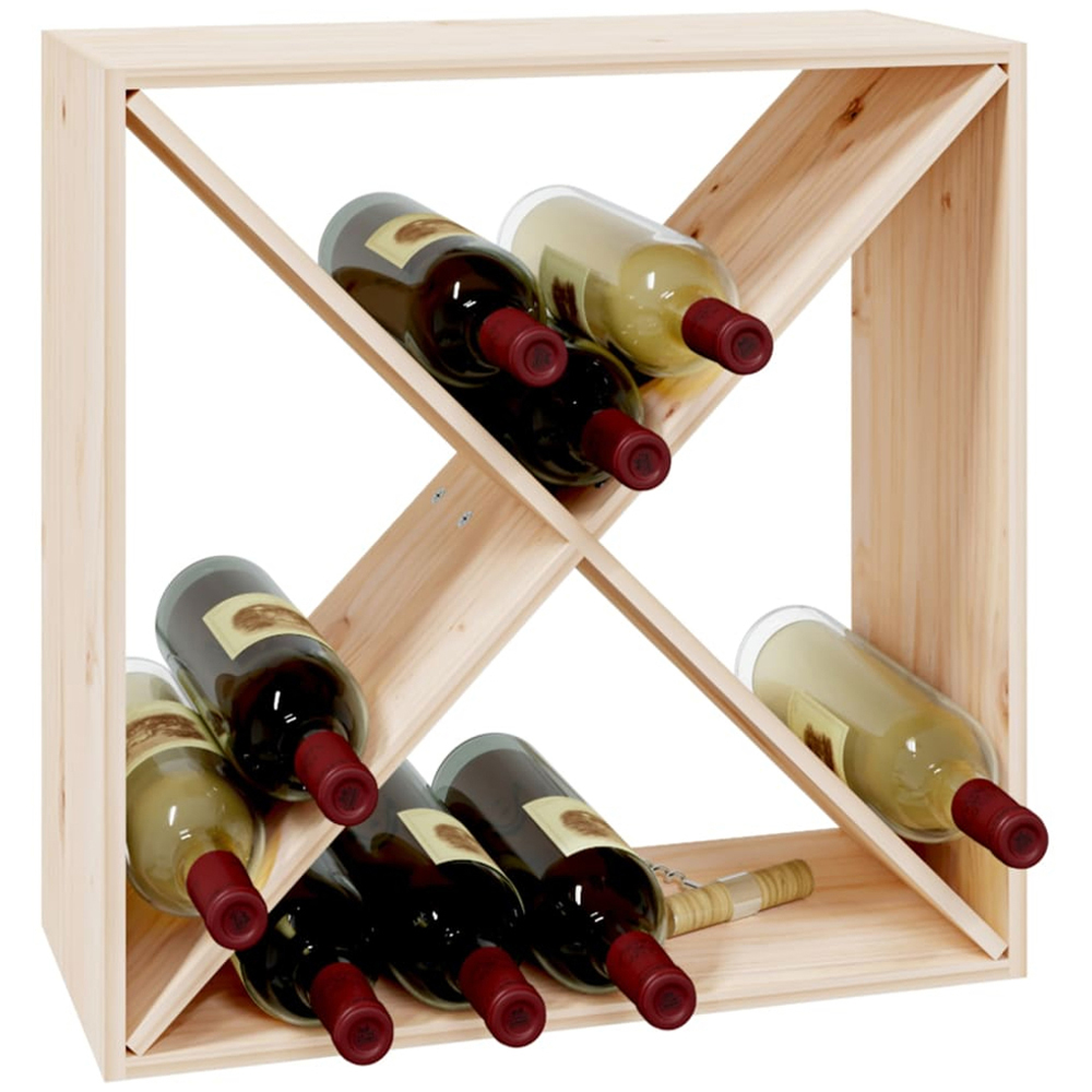vidaXL 4 Shelf Brown Freestanding Wine Cabinet Image 5