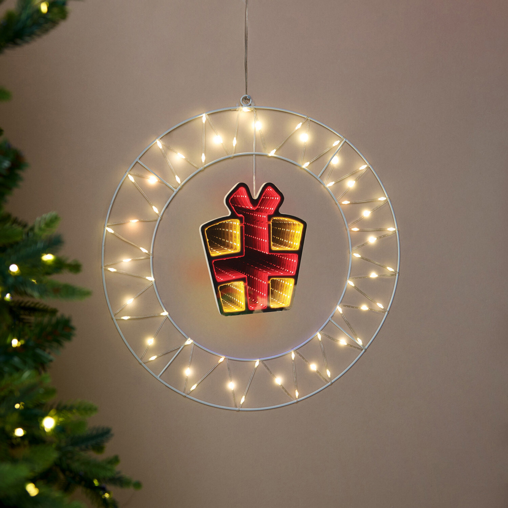 LED Christmas Character Infinity Light Image 6