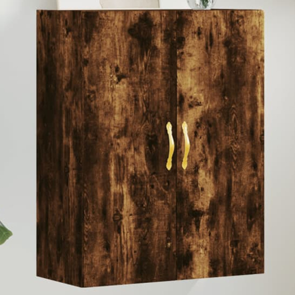 vidaXL 2 Door Smoked Oak Wall Mounted Cabinet Image 1