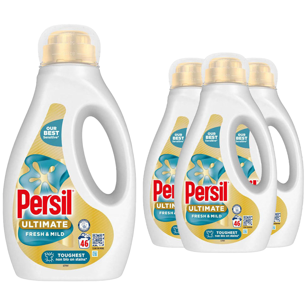 Persil Ultimate Fresh and Mild Liquid Detergent 46 Washes 1.242L 4 Pack Image 1