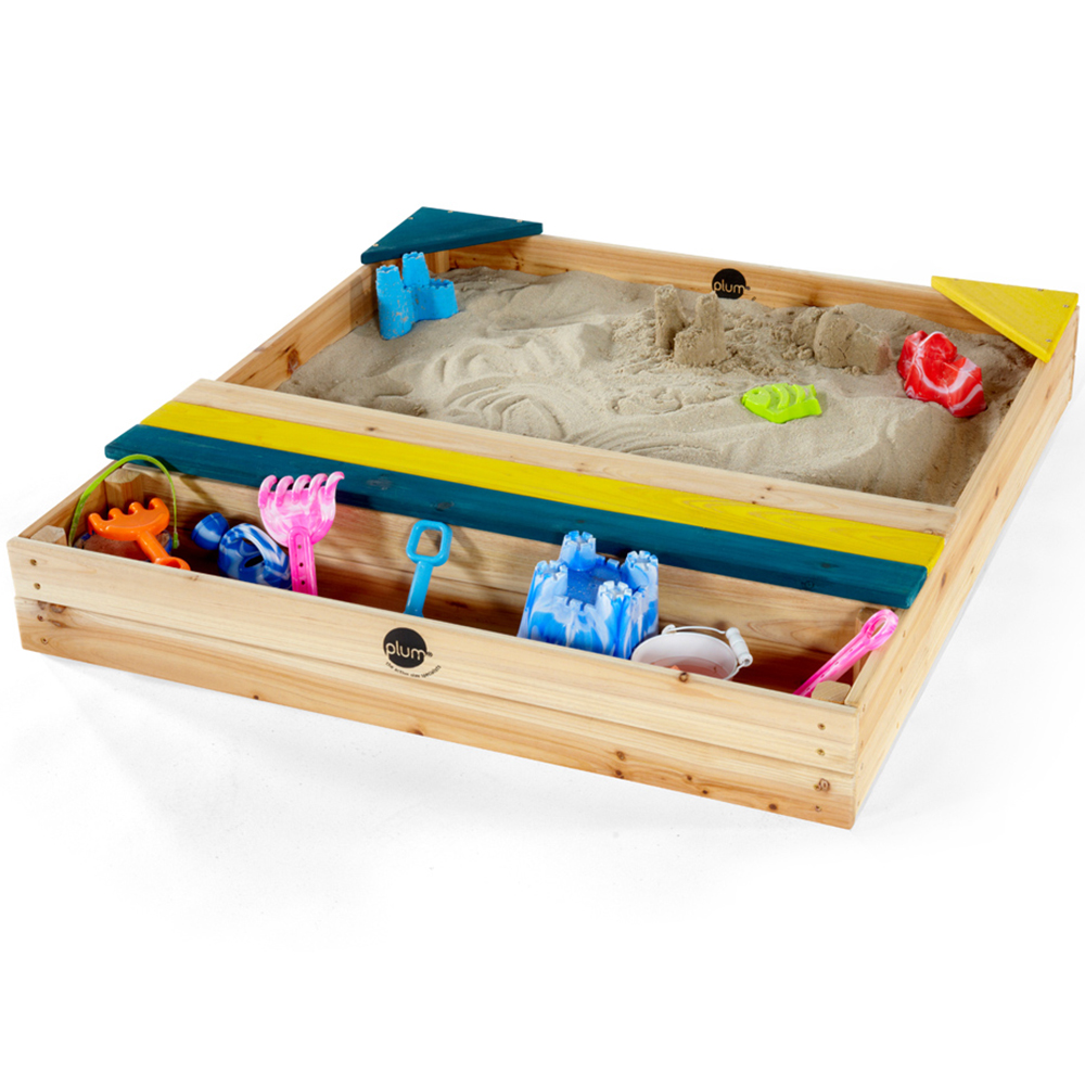 Plum Play Store-It Kids Natural Wooden Sand Pit Image 2
