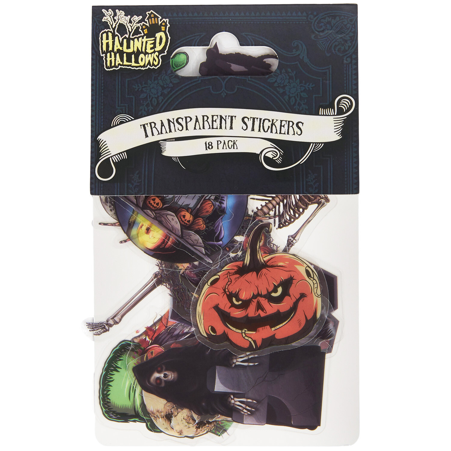 Pack of 18 Halloween Scrapbook Stickers - Multicolour Image 1