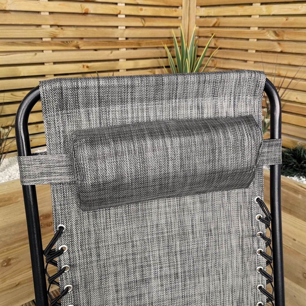 Samuel Alexander Grey Zero Gravity Garden Relaxer Chair Image 6