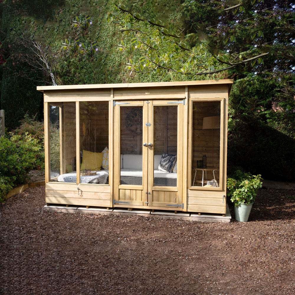 Forest Garden Beckwood 10 x 6ft 2 Opening Apex Summerhouse Image 6