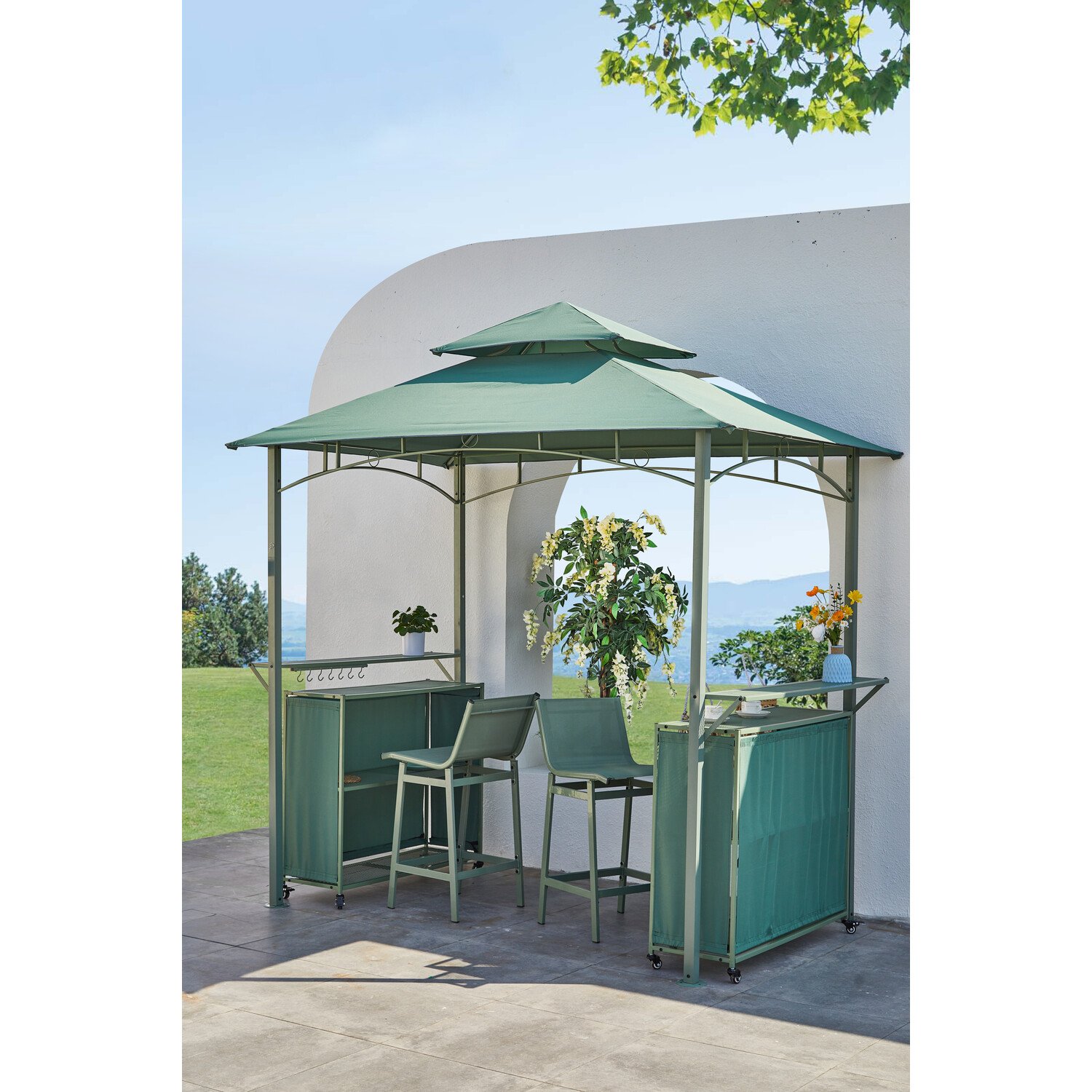 Steel Multi Functional Bar Gazebo Image 5