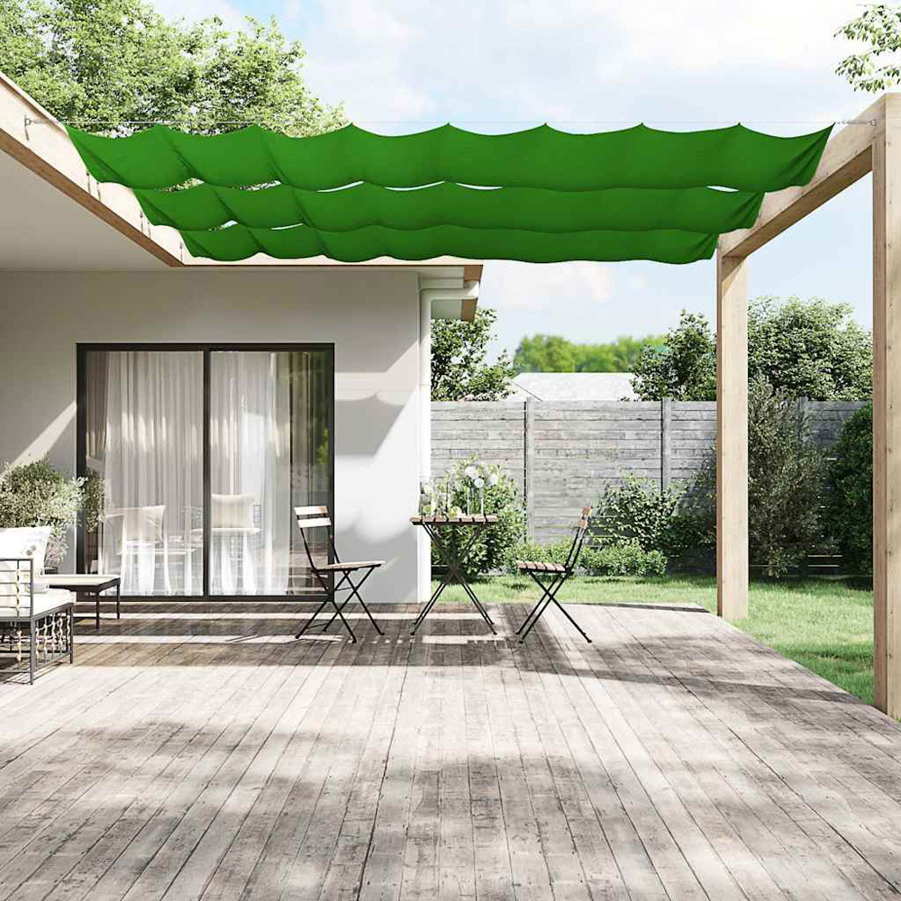 vidaXL Green Oxford Fabric Vertical Awning 1.8 x 10m Image 1