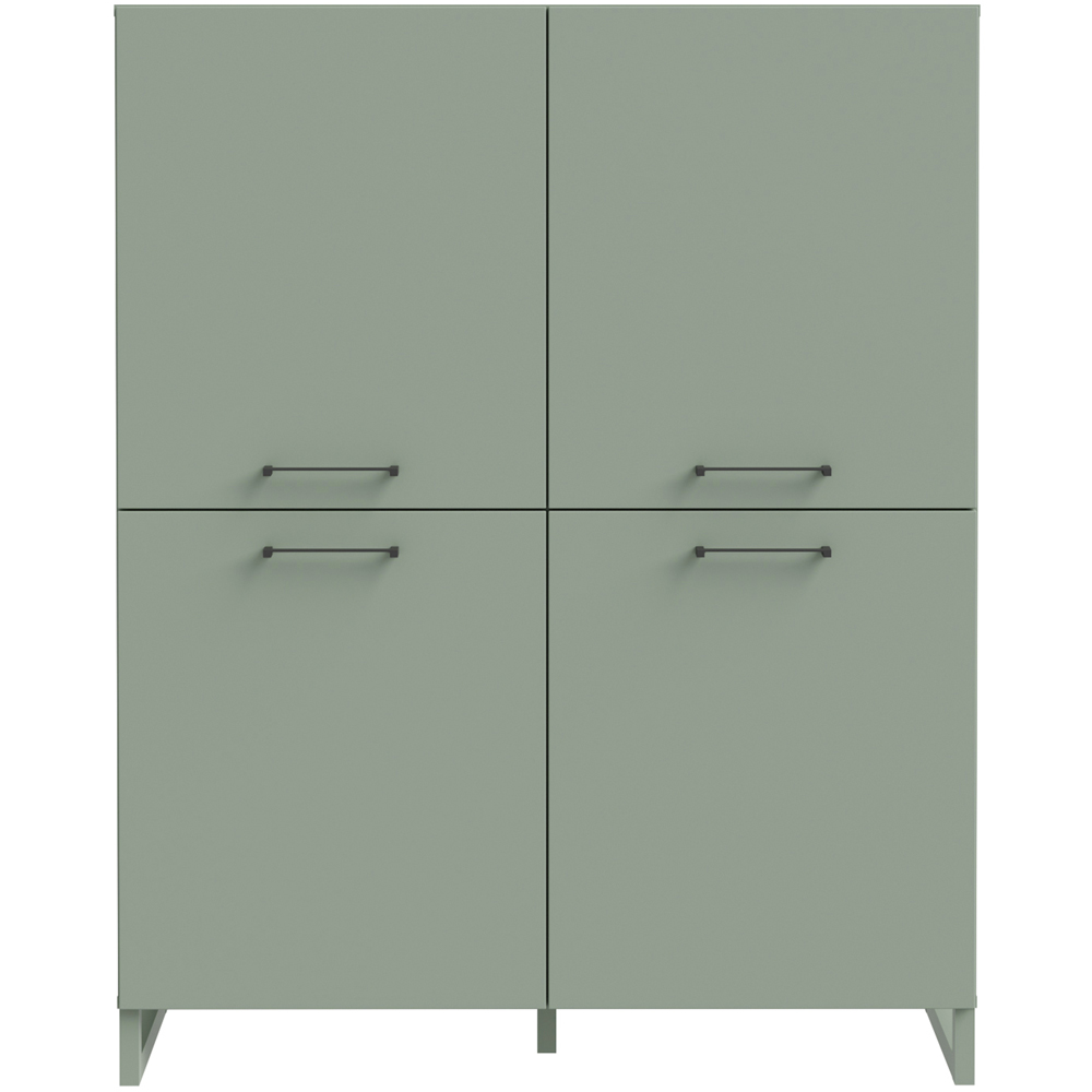 Florence Sali 4 Door Sage Green Highboard Image 5