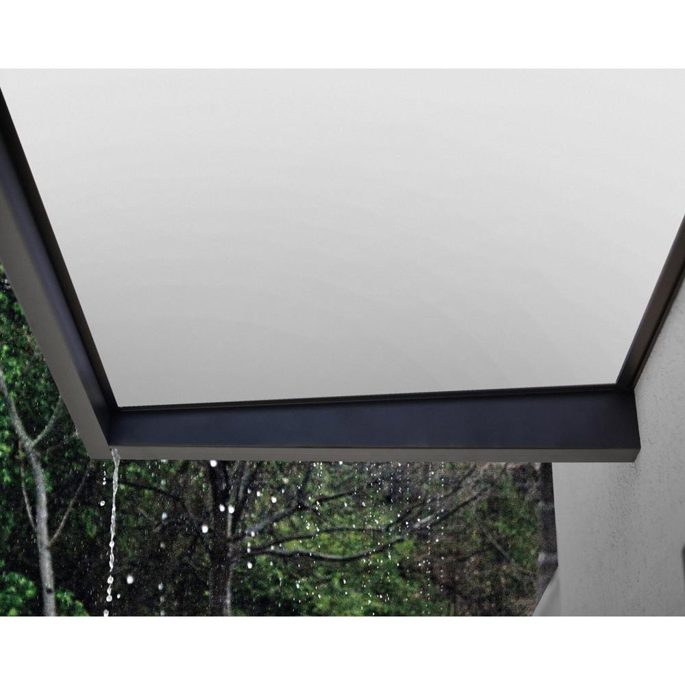 Palram Canopia Sophia 2150 Grey and White Opal Door Canopy 2 x 0.9m Image 4