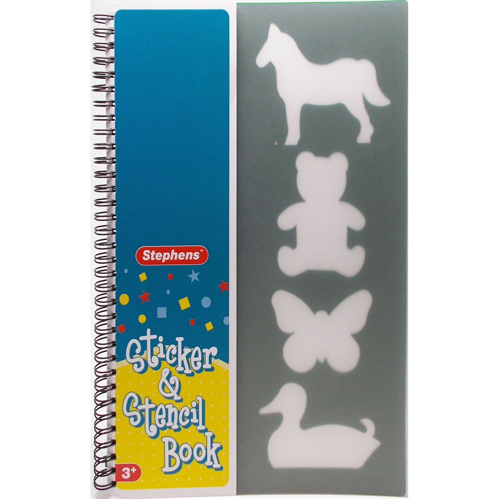 Stephens White Kids Creative Sticker and Stencil Book Image