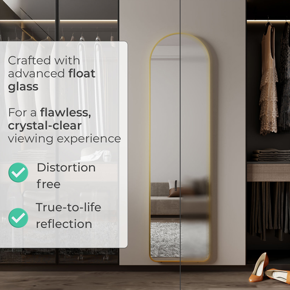Neo Copper Metal Frame Full Length Mirror 40 x 150cm Image 8
