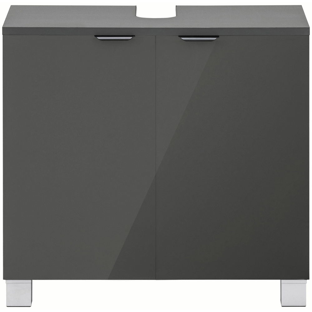 Loft24 Atlas 2 Door Grey Sink Cabinet Image 3