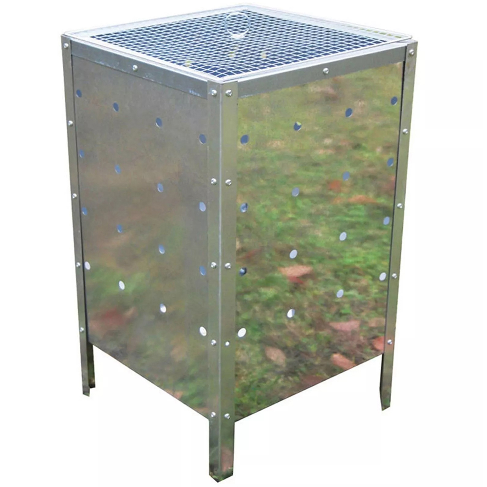 Gr8 Garden Galvanised Metal Incinerator Bin 90L Image 1