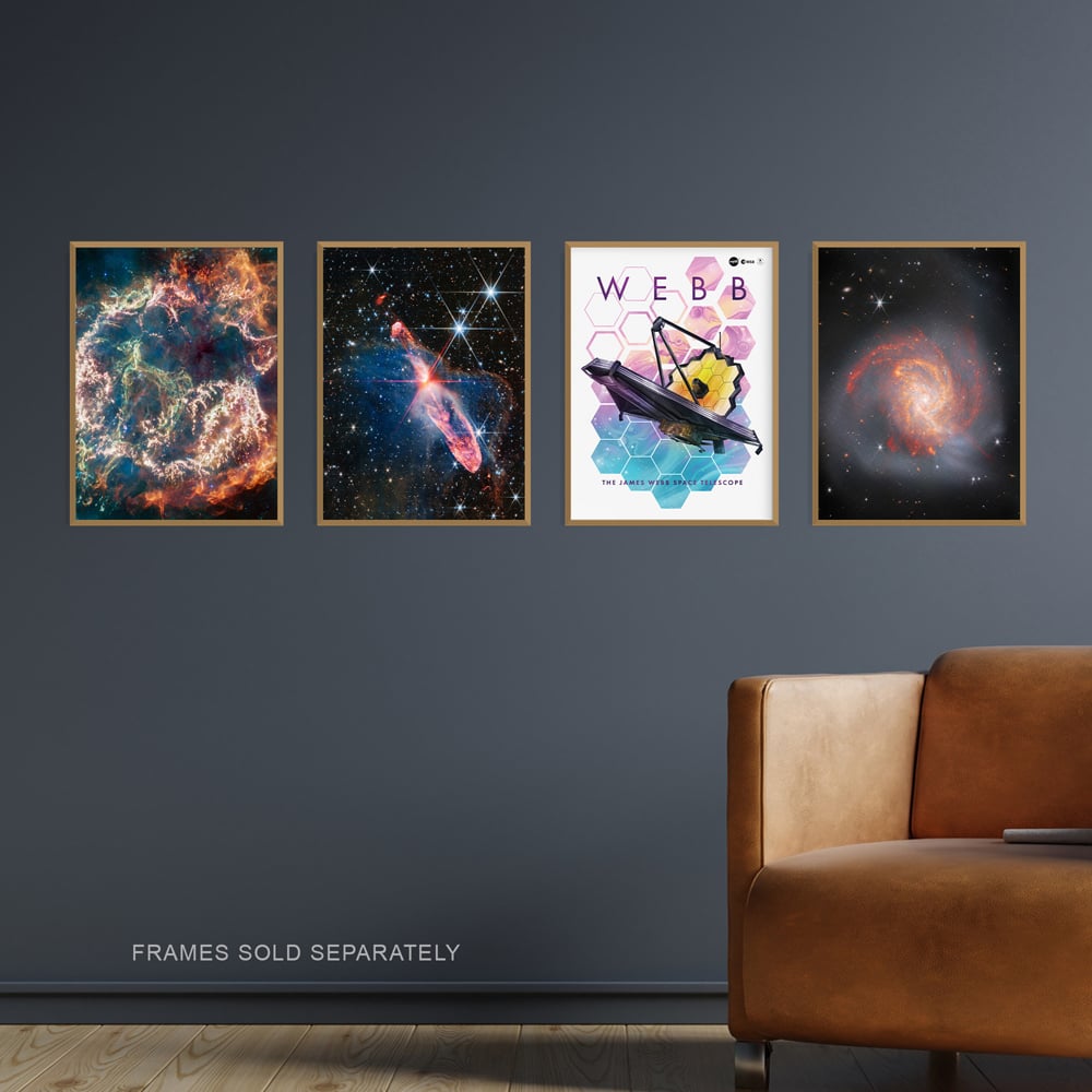 Artery8 NASA James Webb Space Telescope Clash of Titans Wall Art Print 30 x 41cm 4 Pack Image 2
