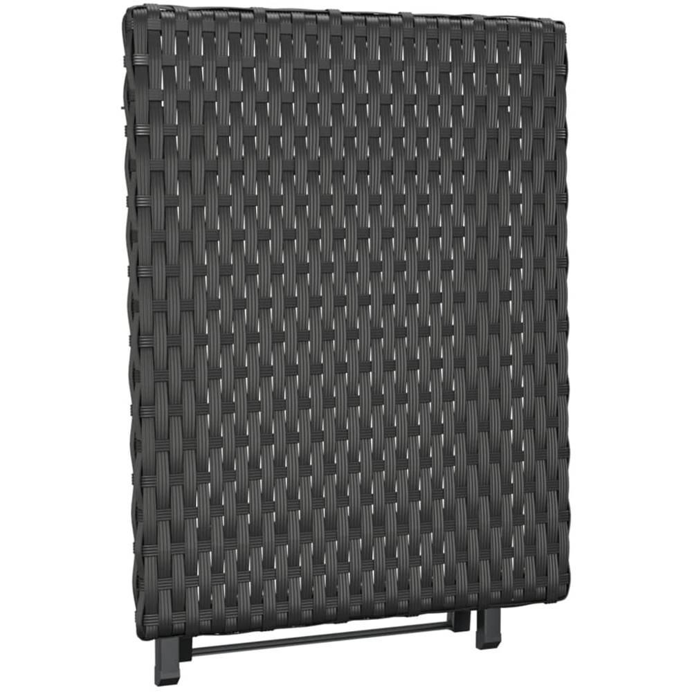 vidaXL Black Polyrattan Foldable Garden Table Image 5