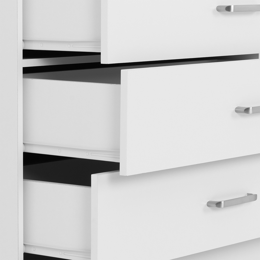 Seconique Dakota 5 Drawer White Storage Chest Image 7