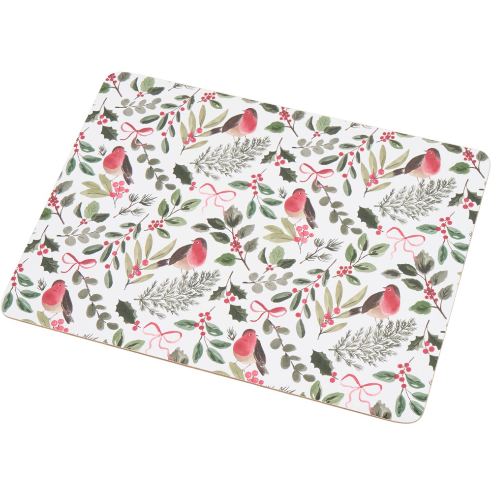 Festive Robin Placemat and Coaster Set Image 5