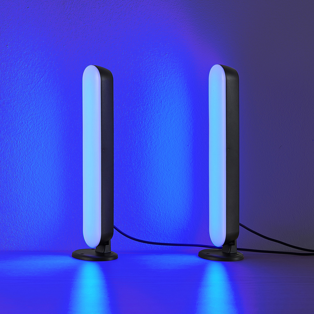 TRIO Game Black Integrated LED Gaming Table Lamp 2 Pack Image 6