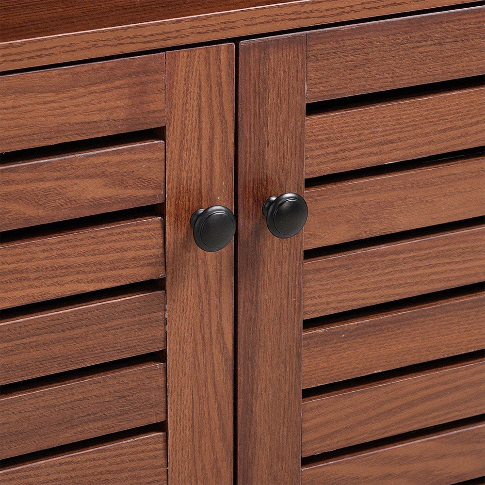 H&O Direct 2 Door Single Shelf Mid Century Wooden Sideboard Image 4