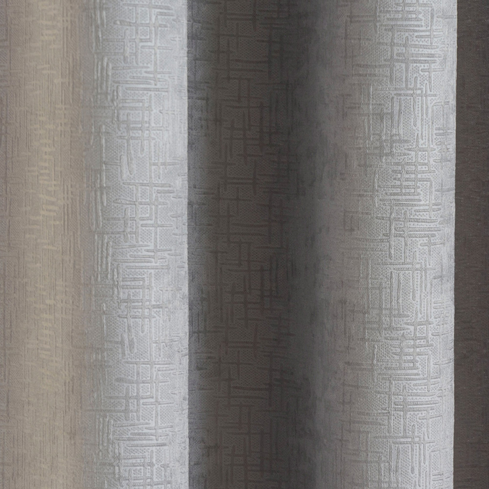 Enhanced Living Vogue Grey Thermal Blackout Eyelet Readymade Curtains 229 x 229cm Image 2