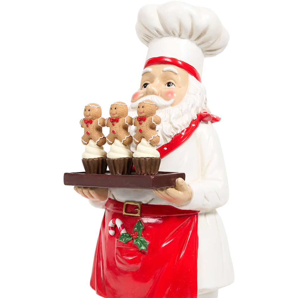 Chef Santa Polyresin Ornament Image 5