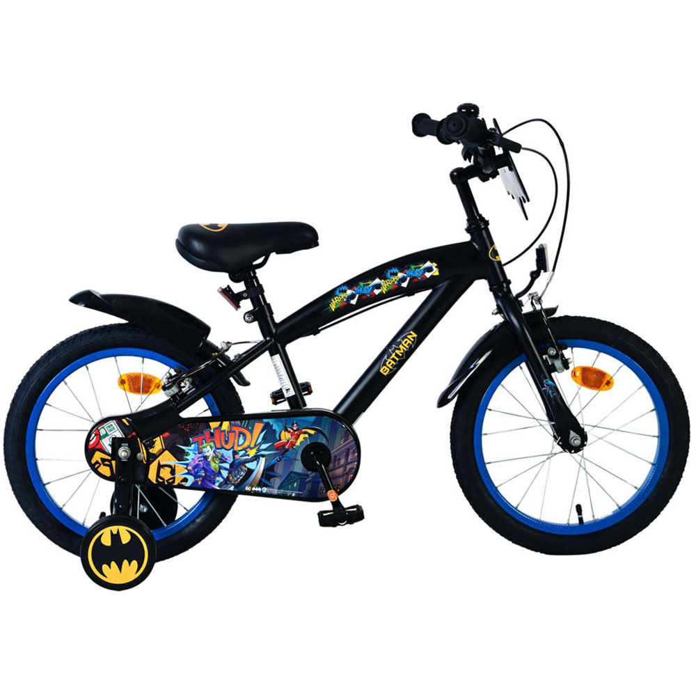 Volare DC Comics Batman Kids 16 inch Multicolour Bike with Stabilisers Image 6
