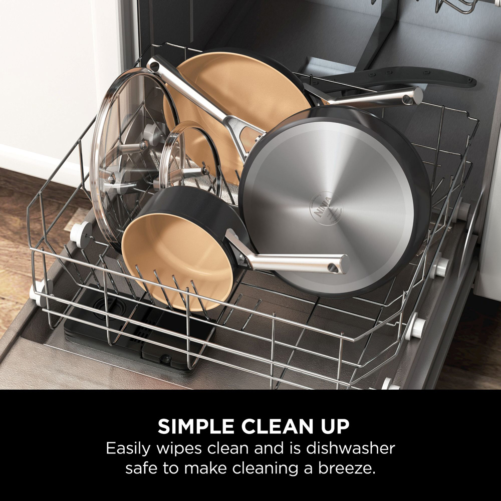 Ninja Extended Life 2 Piece Ceramic Pan Set Image 6