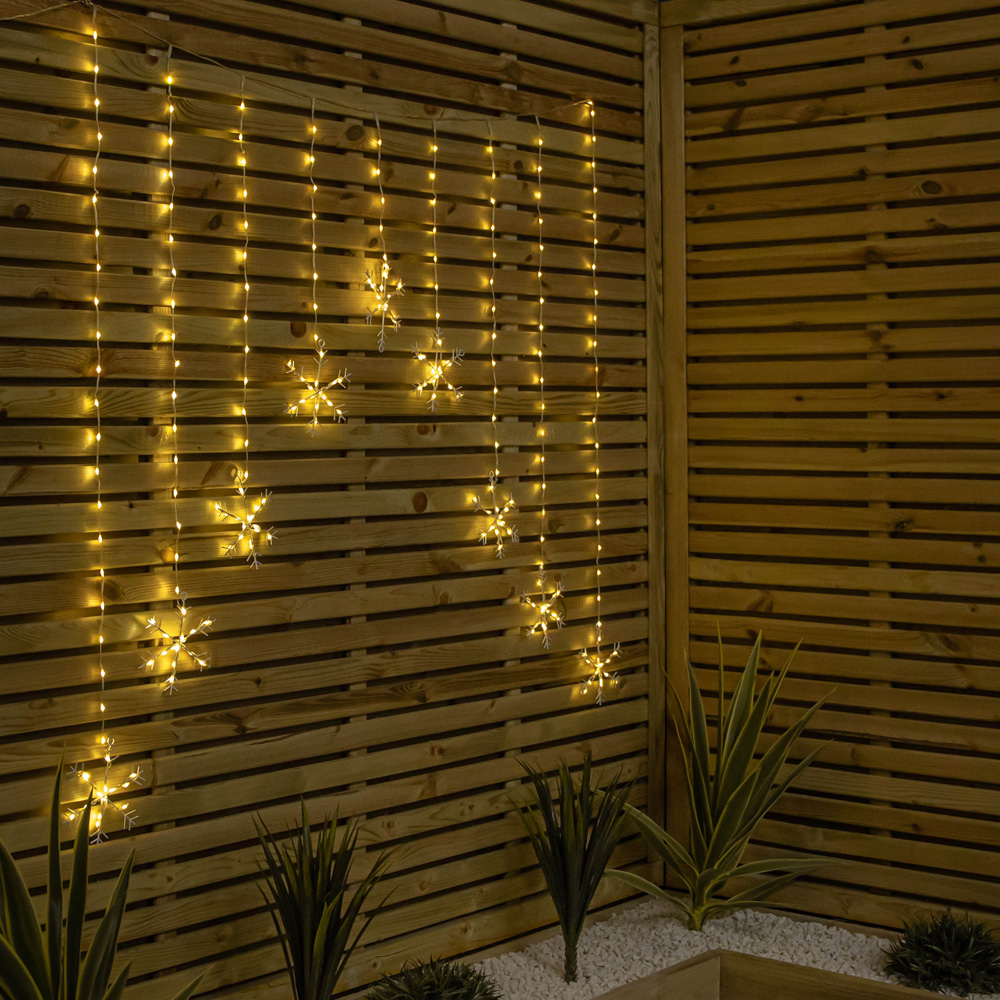 Samuel Alexander FlexiBrights 267 Warm White LED Snowflake Curtain Light 1.2 x 1.2m Image 8