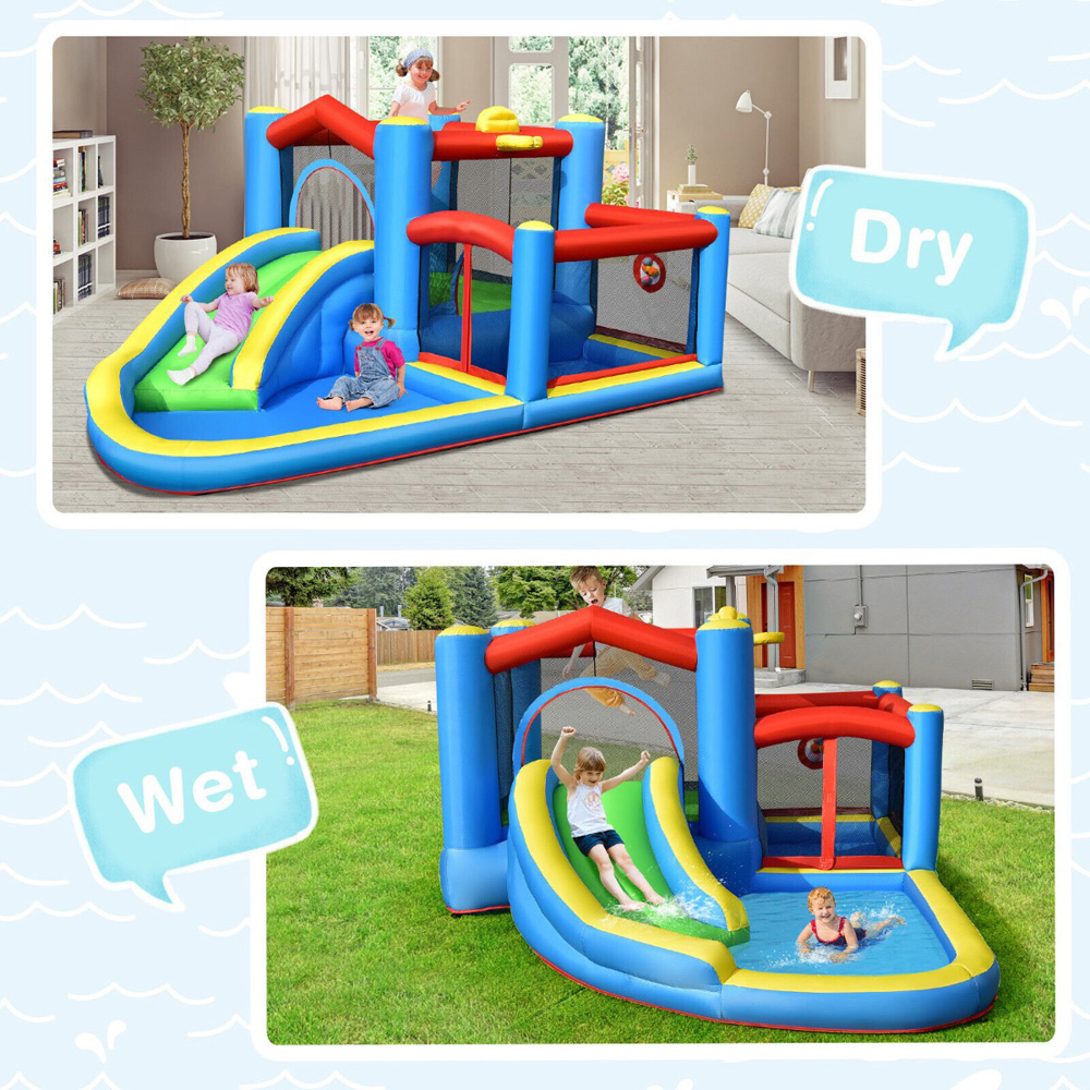 Costway Kids Inflatable Trampoline Bouncy House Image 6