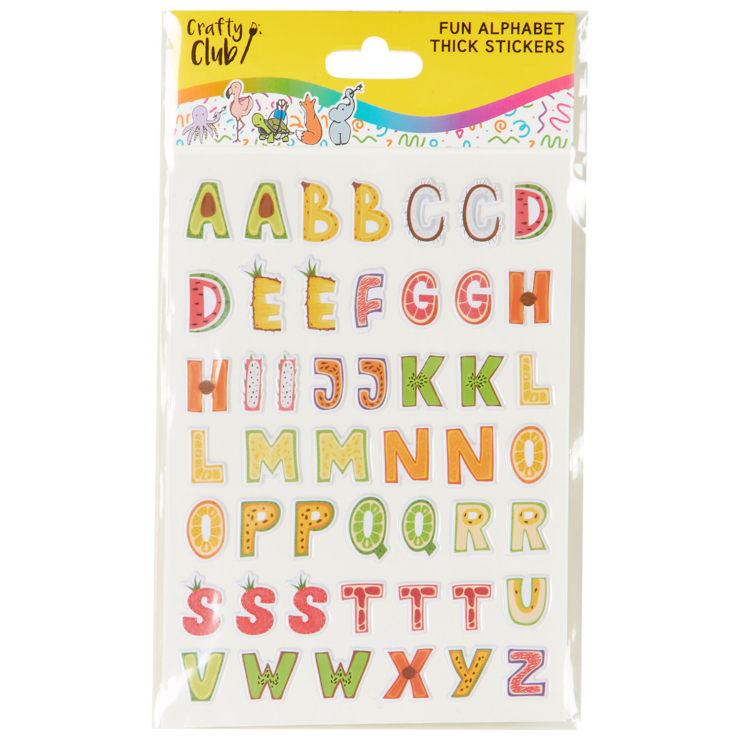 Fun Alphabet Thick Stickers - Multicolour Image 3