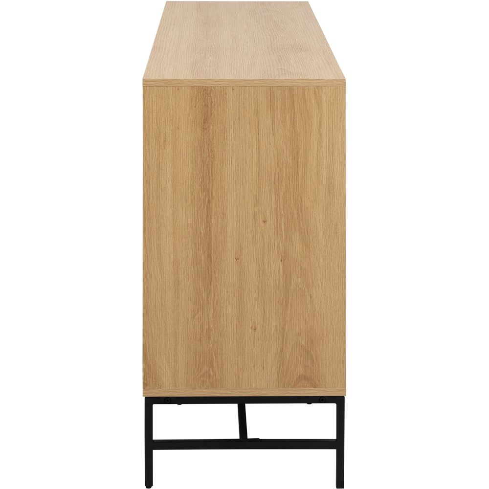 Florence Albany 6 Drawer Oak Wide Chest of Drawers Image 4