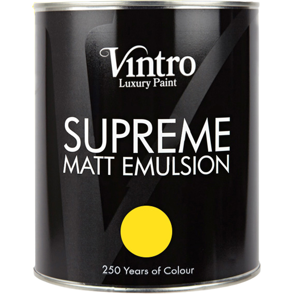 Vintro Paint Osborne Yellow Matt Emulsion Interior Paint 1L Image 2