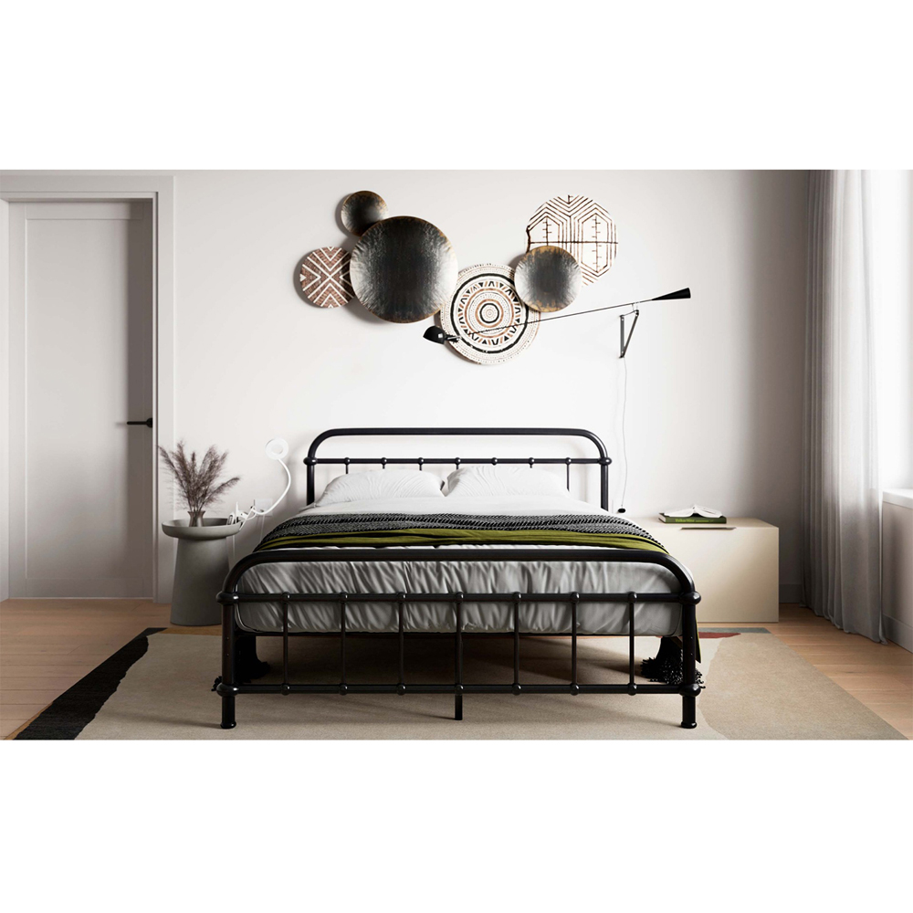 Flair Compton Small Double Black Metal Bed Frame Image 3