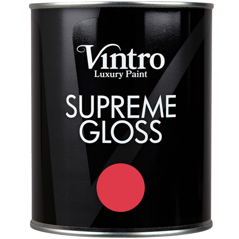 Vintro Paint Walls and Ceilings Poppy Gloss Paint 1L Image 2
